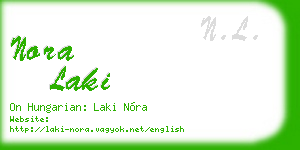 nora laki business card